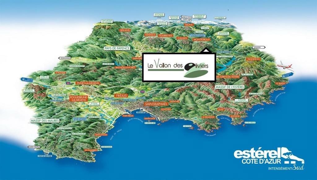Le Vallon Des Oliviers Montauroux Esterno foto